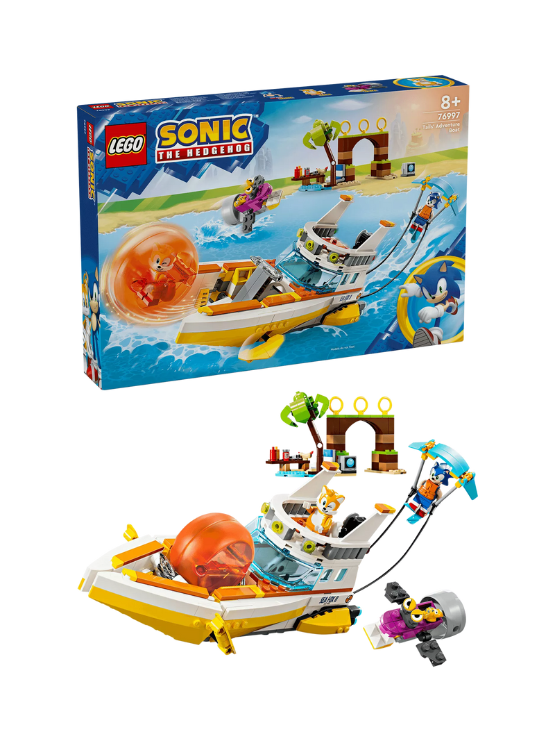 LEGO Sonic the Hedgehog Tails' Adventure Boat building set, UK version