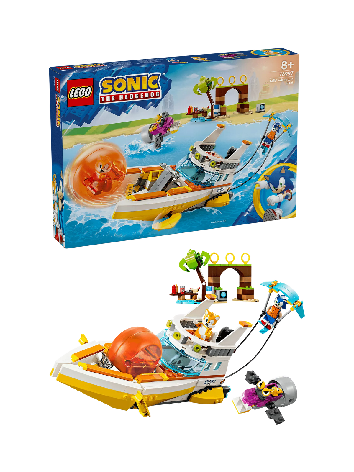 LEGO Sonic the Hedgehog Tails' Adventure Boat building set, UK version