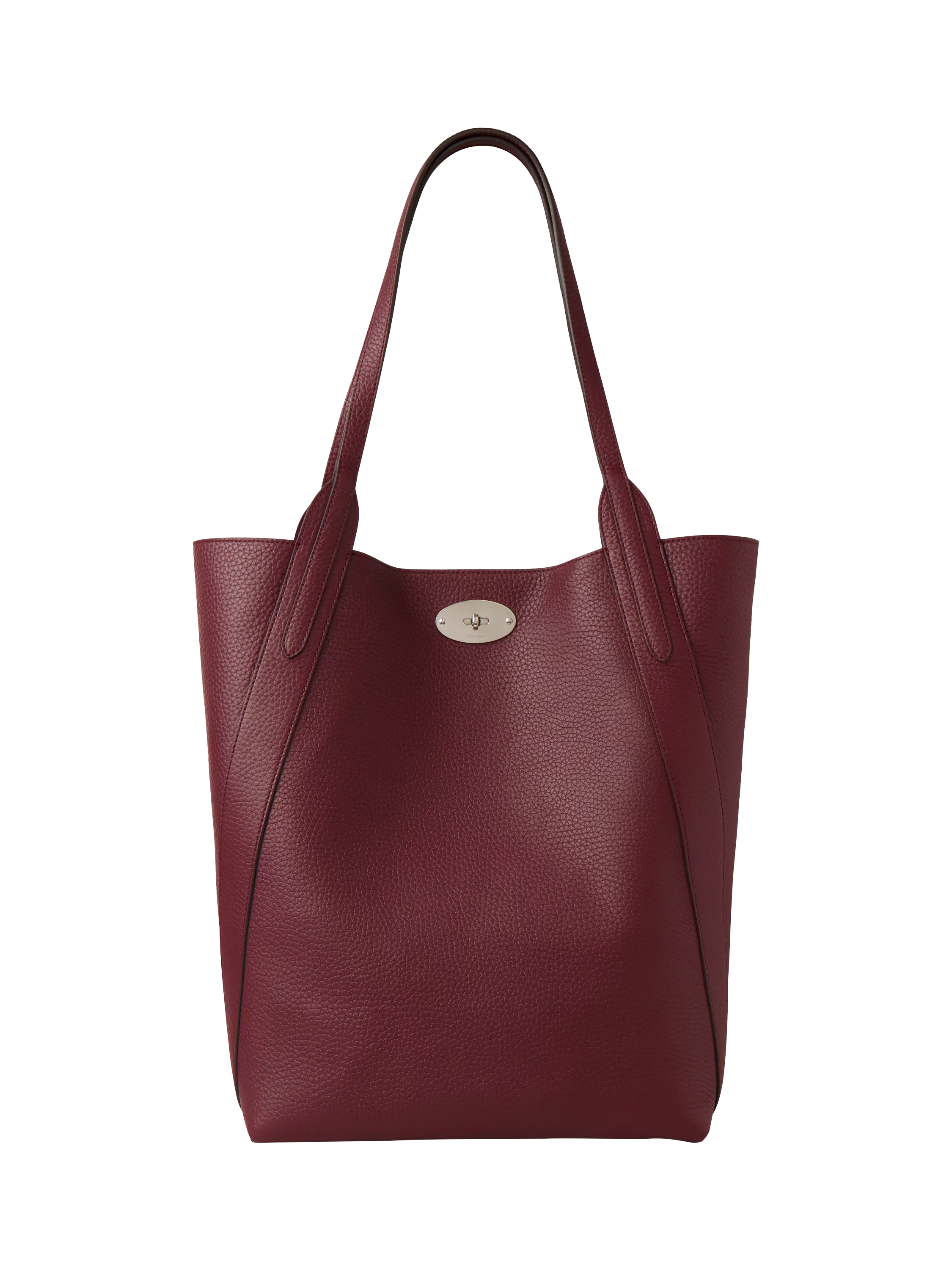 حقيبة يد Mulberry North South Bayswater من الجلد بنقشة حبيبات ثقيلة