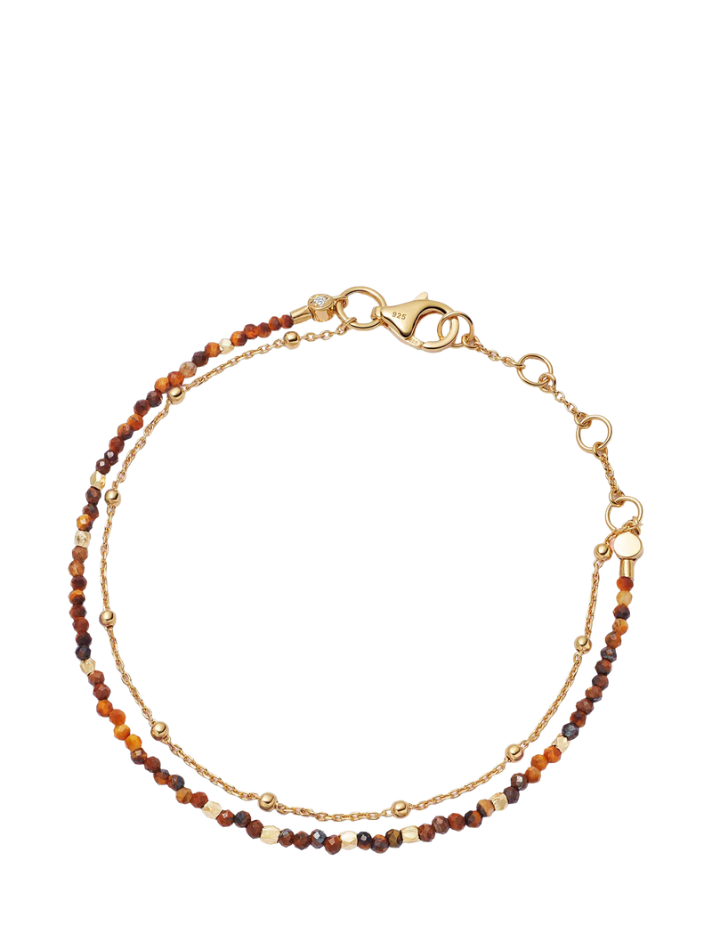 Astley Clarke 18ct Gold Gemstone Biography Bracelet