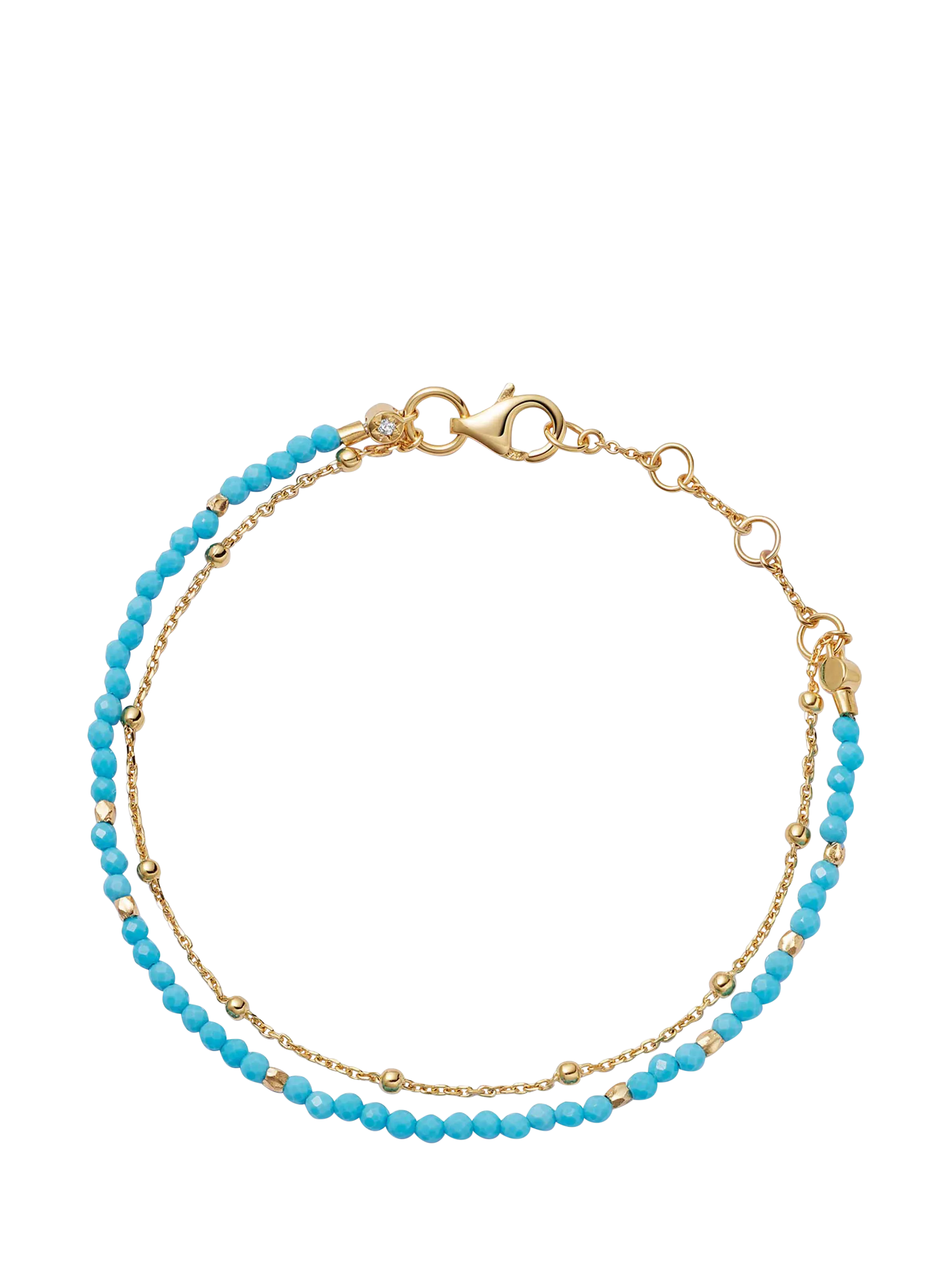 Astley Clarke 18ct Gold Gemstone Biography Bracelet