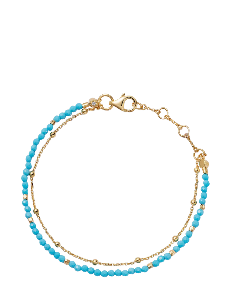 Astley Clarke 18ct Gold Gemstone Biography Bracelet