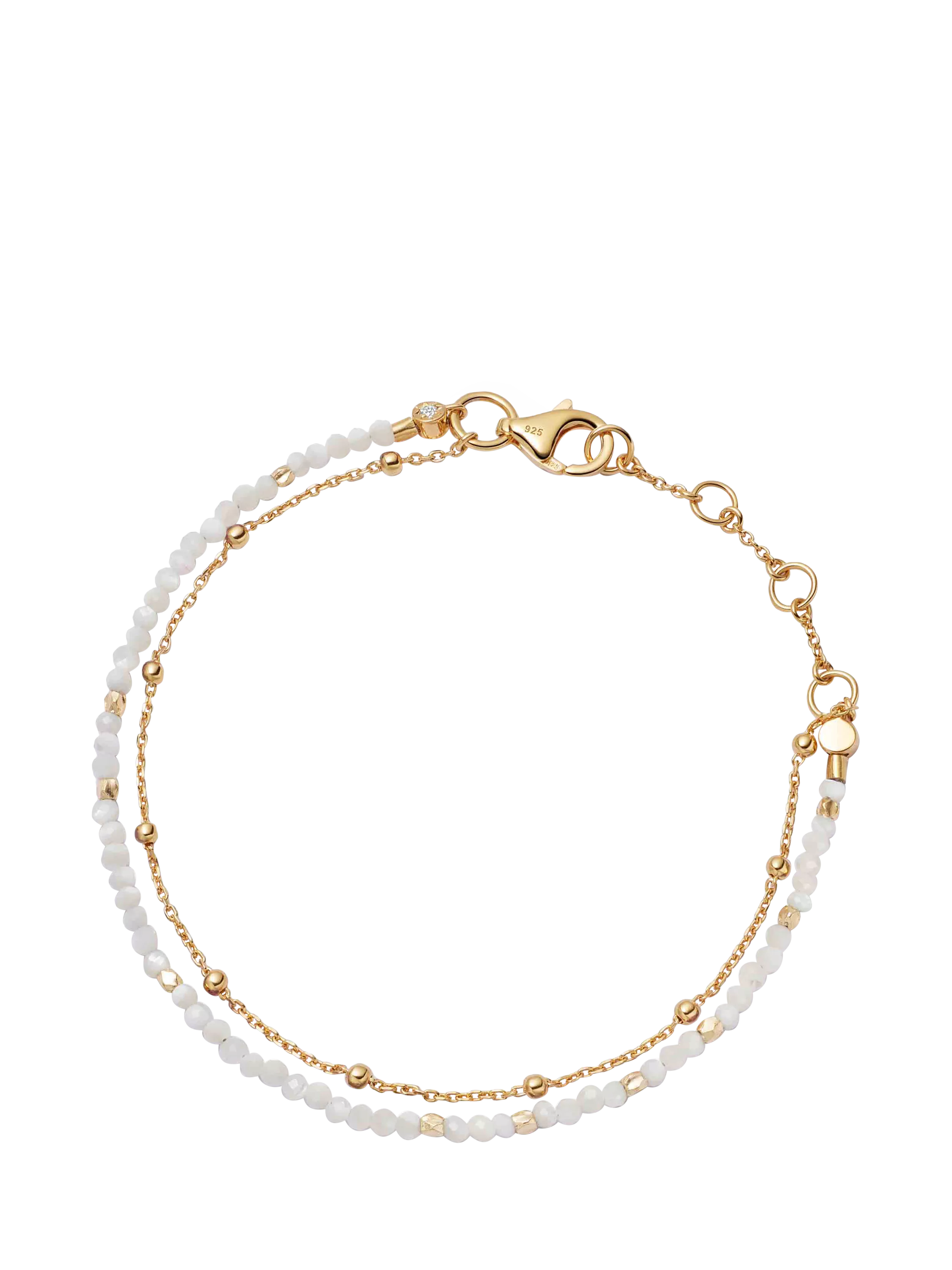 Astley Clarke 18ct Gold Gemstone Biography Bracelet