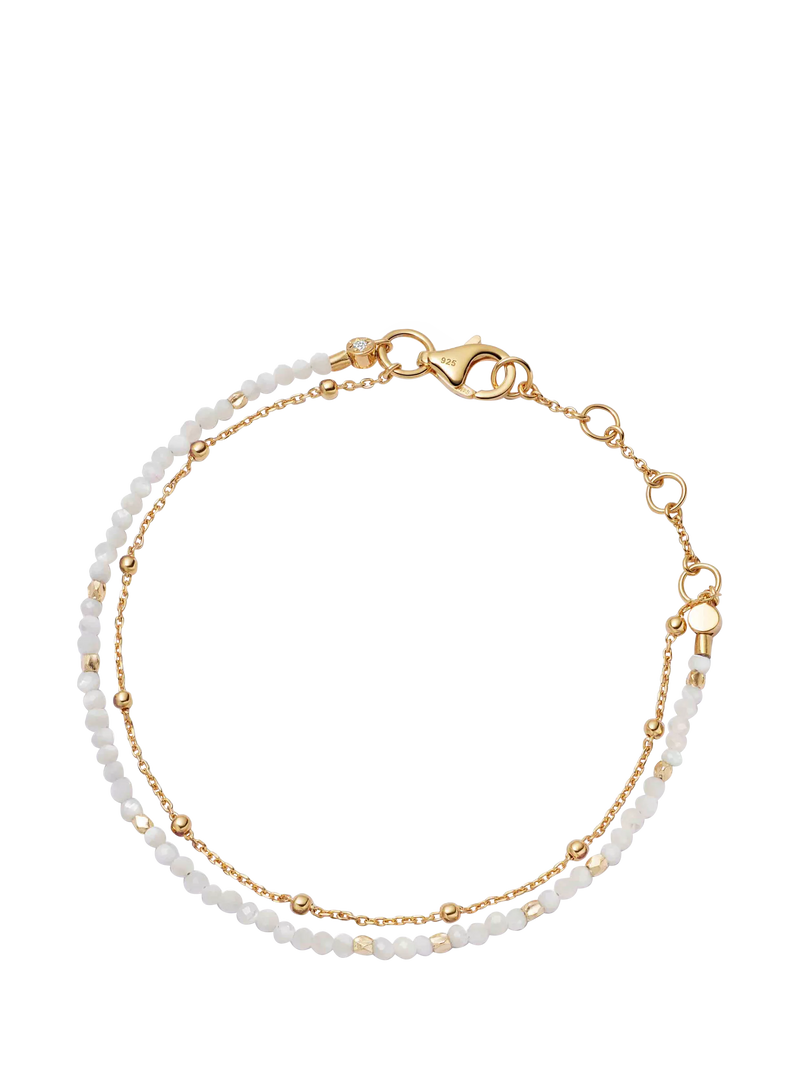 Astley Clarke 18ct Gold Gemstone Biography Bracelet