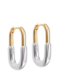 Astley Clarke U-shape hoop earrings gold silver - British product