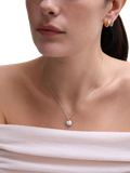 Astley Clarke mini locket necklace with cultured white sapphire (British brand)