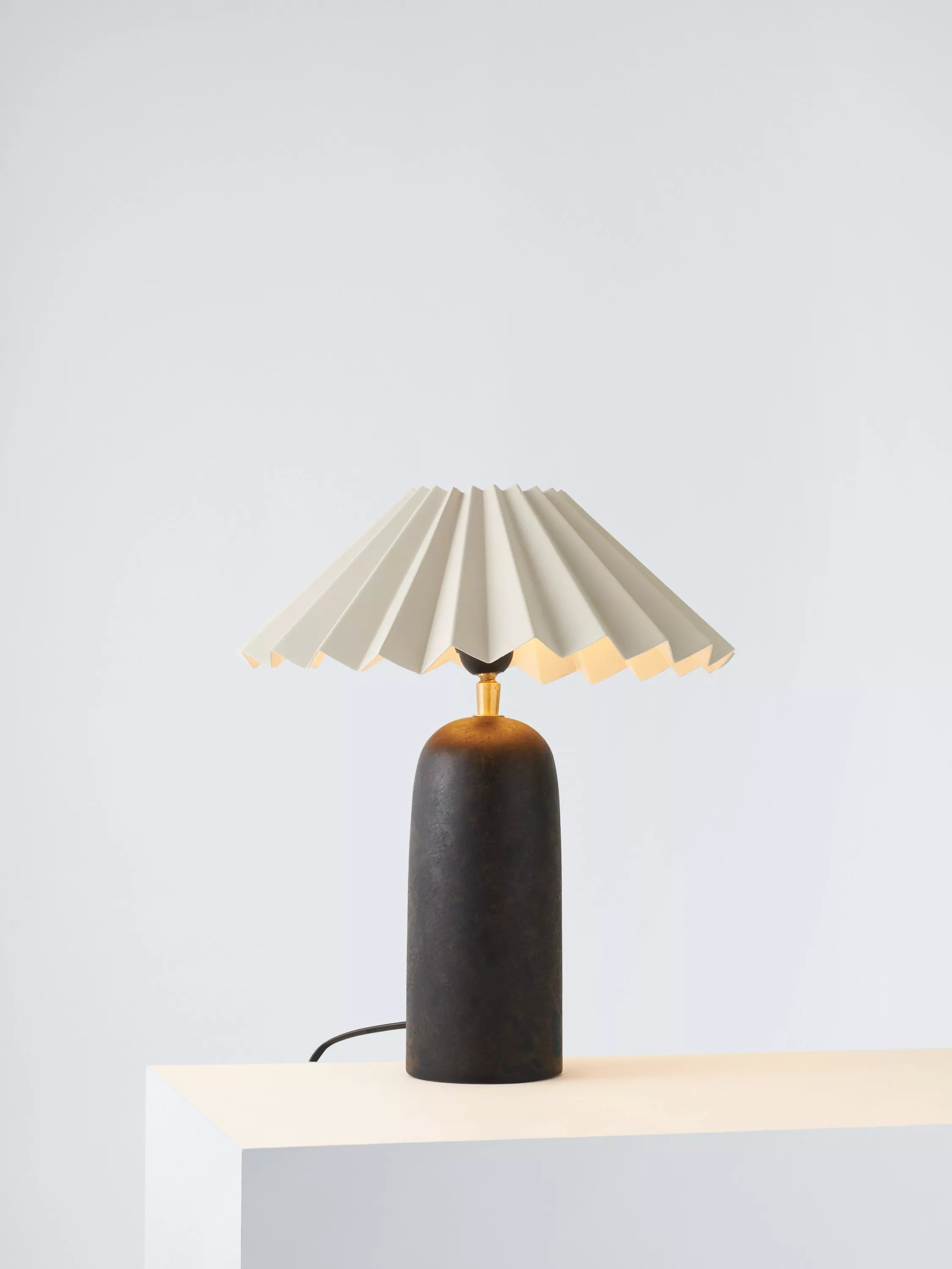 John Lewis terracotta table lamp H38 x Dia30cm, UK version