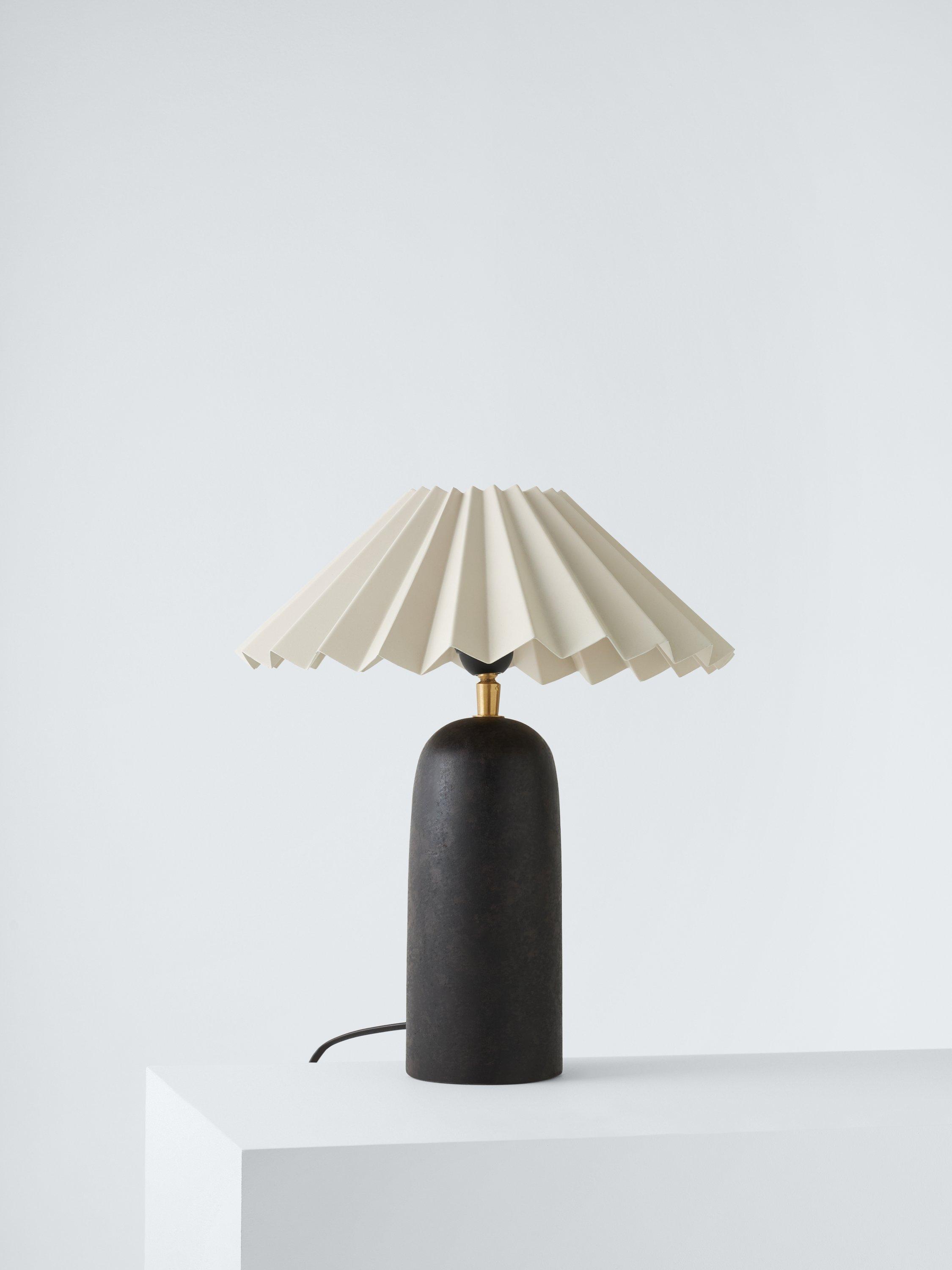 John Lewis terracotta table lamp H38 x Dia30cm, UK version