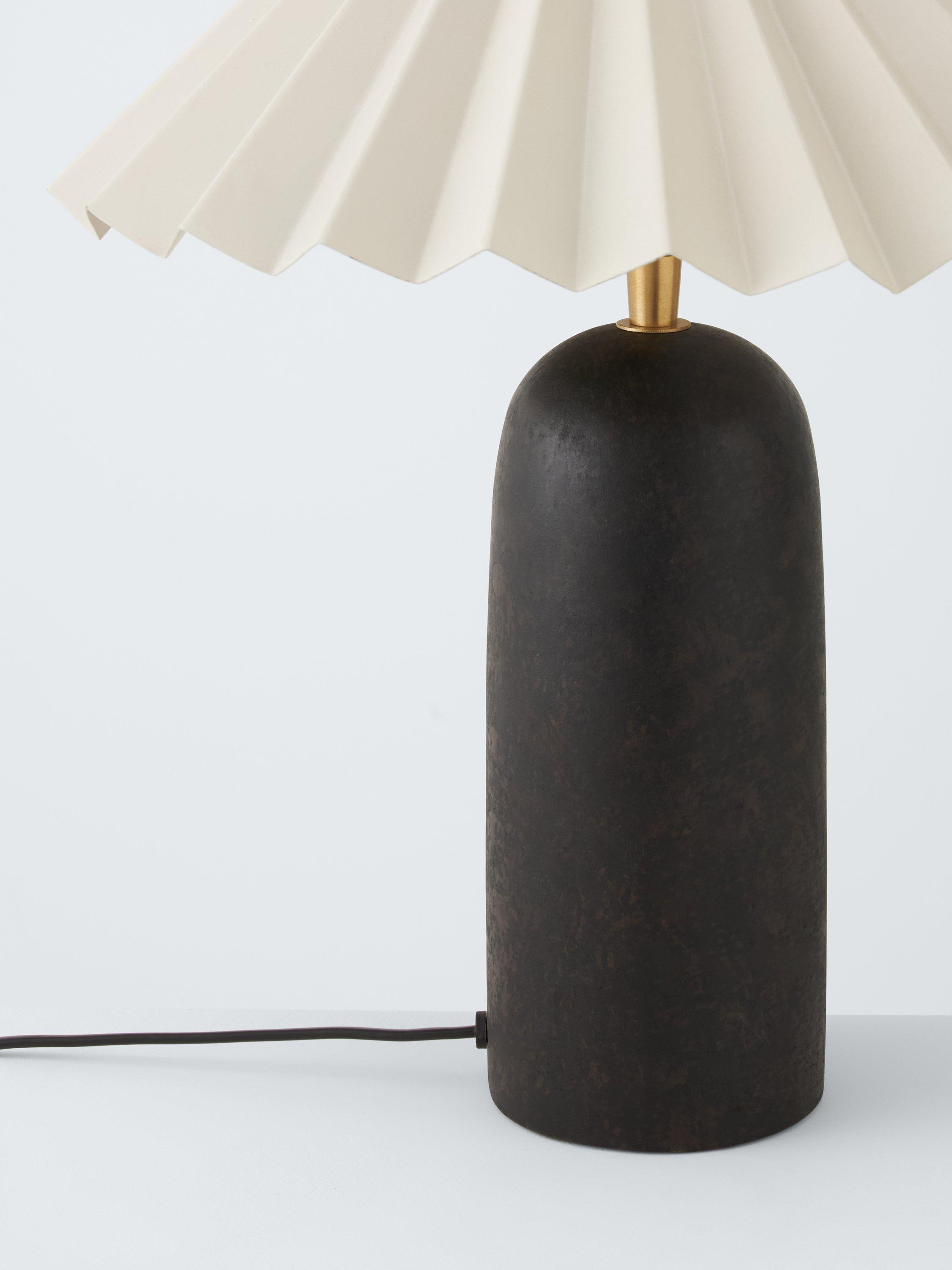 John Lewis terracotta table lamp H38 x Dia30cm, UK version