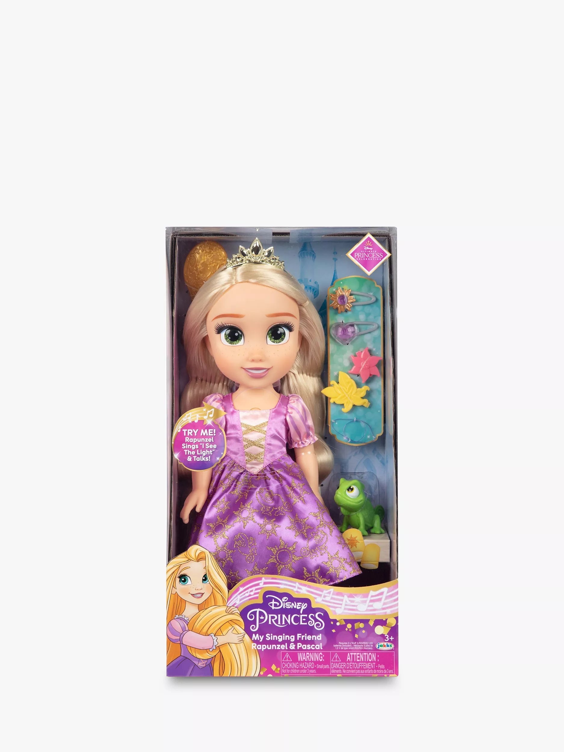 Disney Princess My Singing Friend Rapunzel and Pascal doll - British product