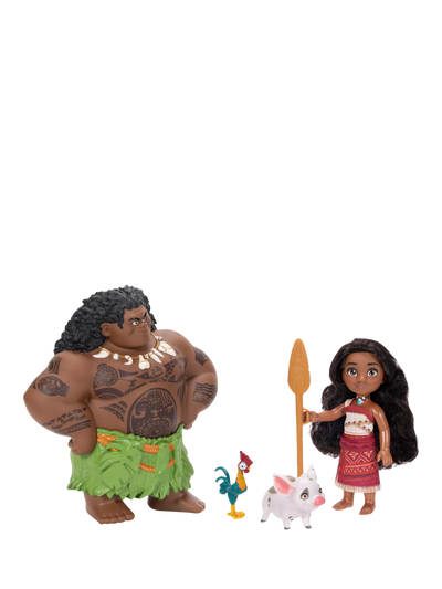 John Lewis Disney Moana 2 Moana og Maui Voyager Petite Dukkesett - Kjøp online hos McGrocer