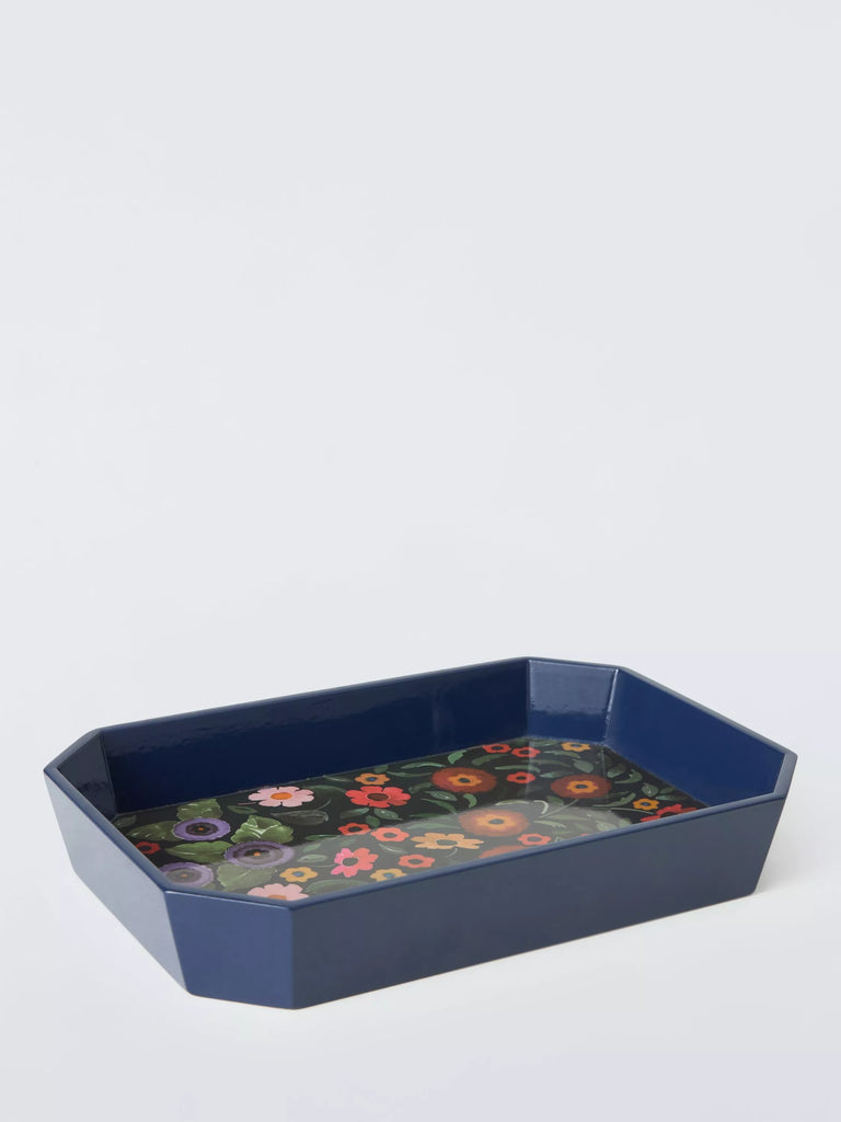 John Lewis Archive Floral Print Bamboo Tray