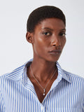 Lido teardrop pendant necklace with cubic zirconia and freshwater pearls, imported from the UK