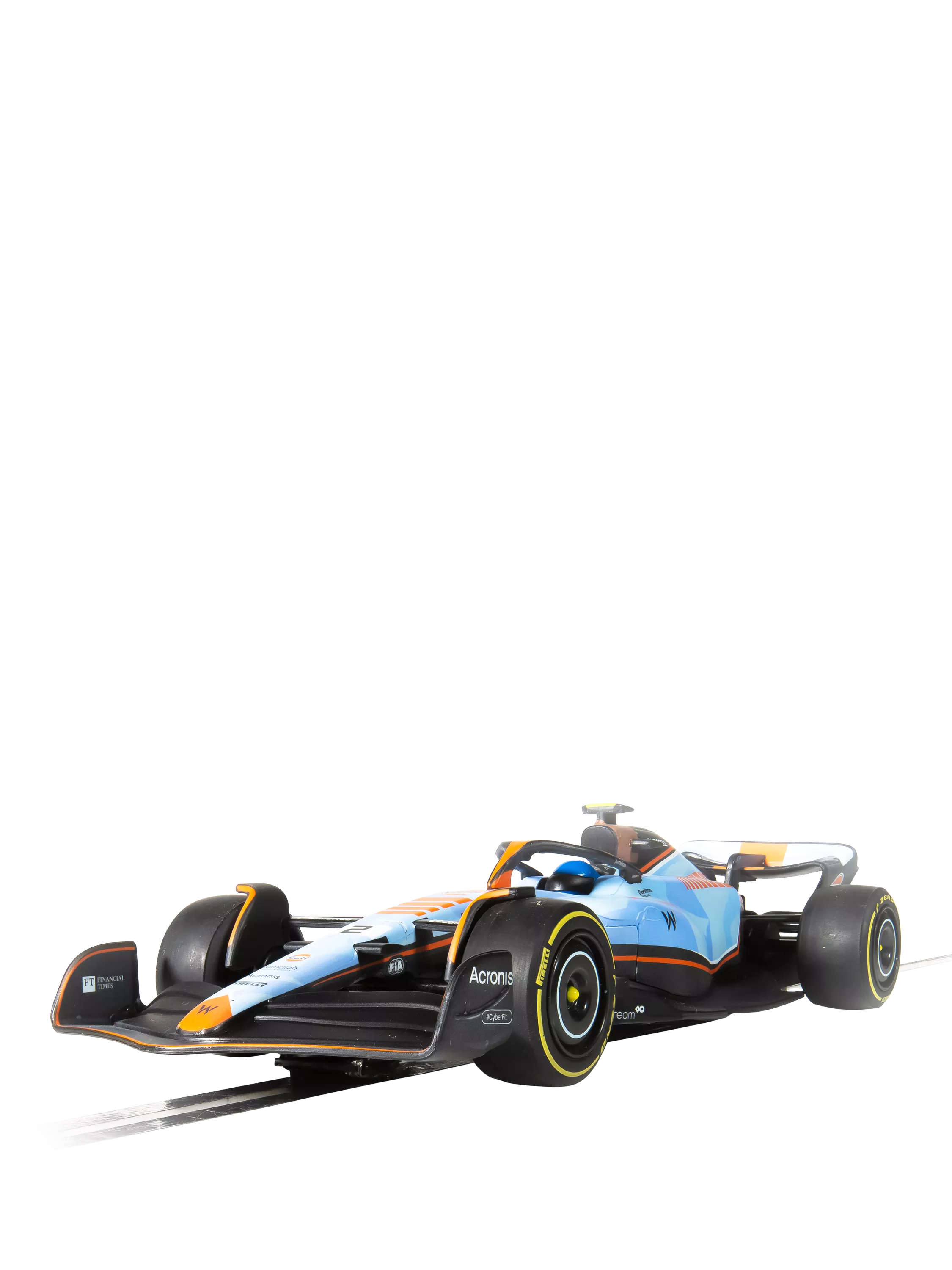 Scalextric Williams Racing set with two cars, imported from the UK