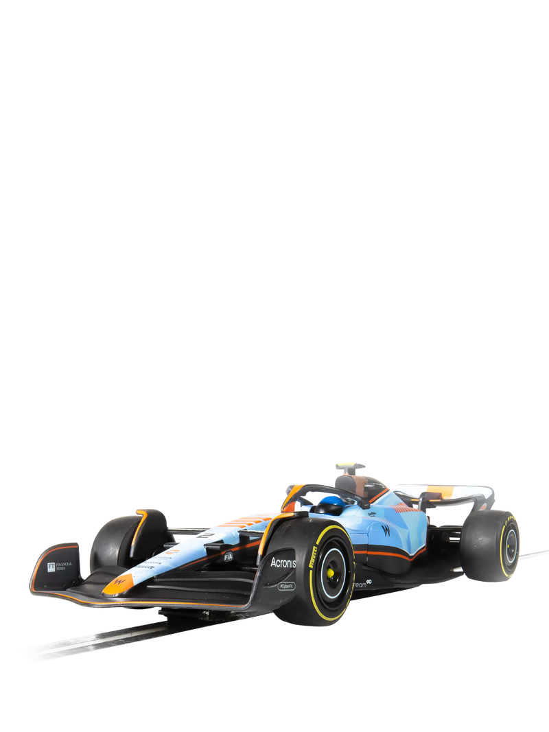 Scalextric Williams Racing set with two cars, imported from the UK