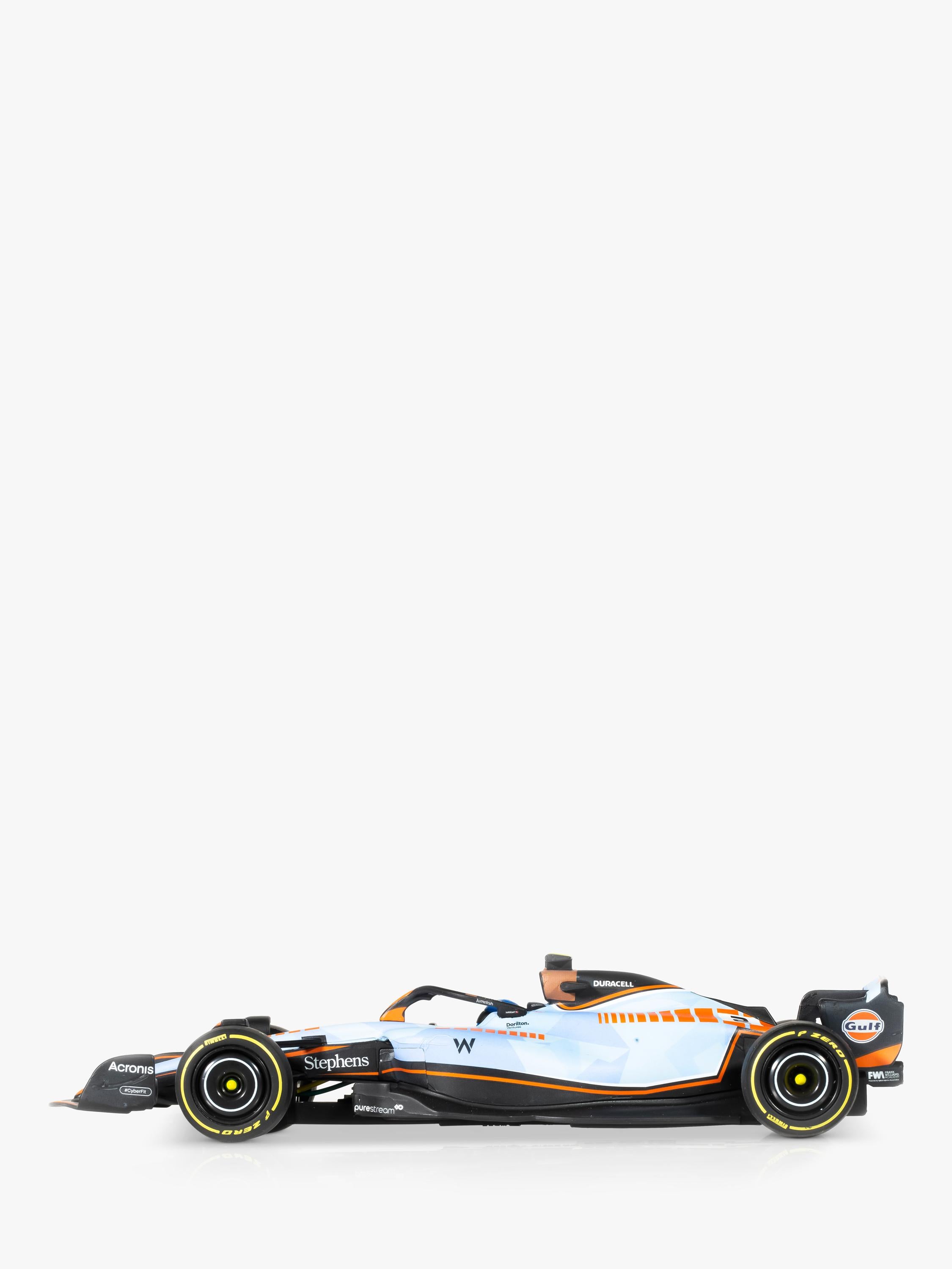 Scalextric Williams Racing set with two cars, imported from the UK