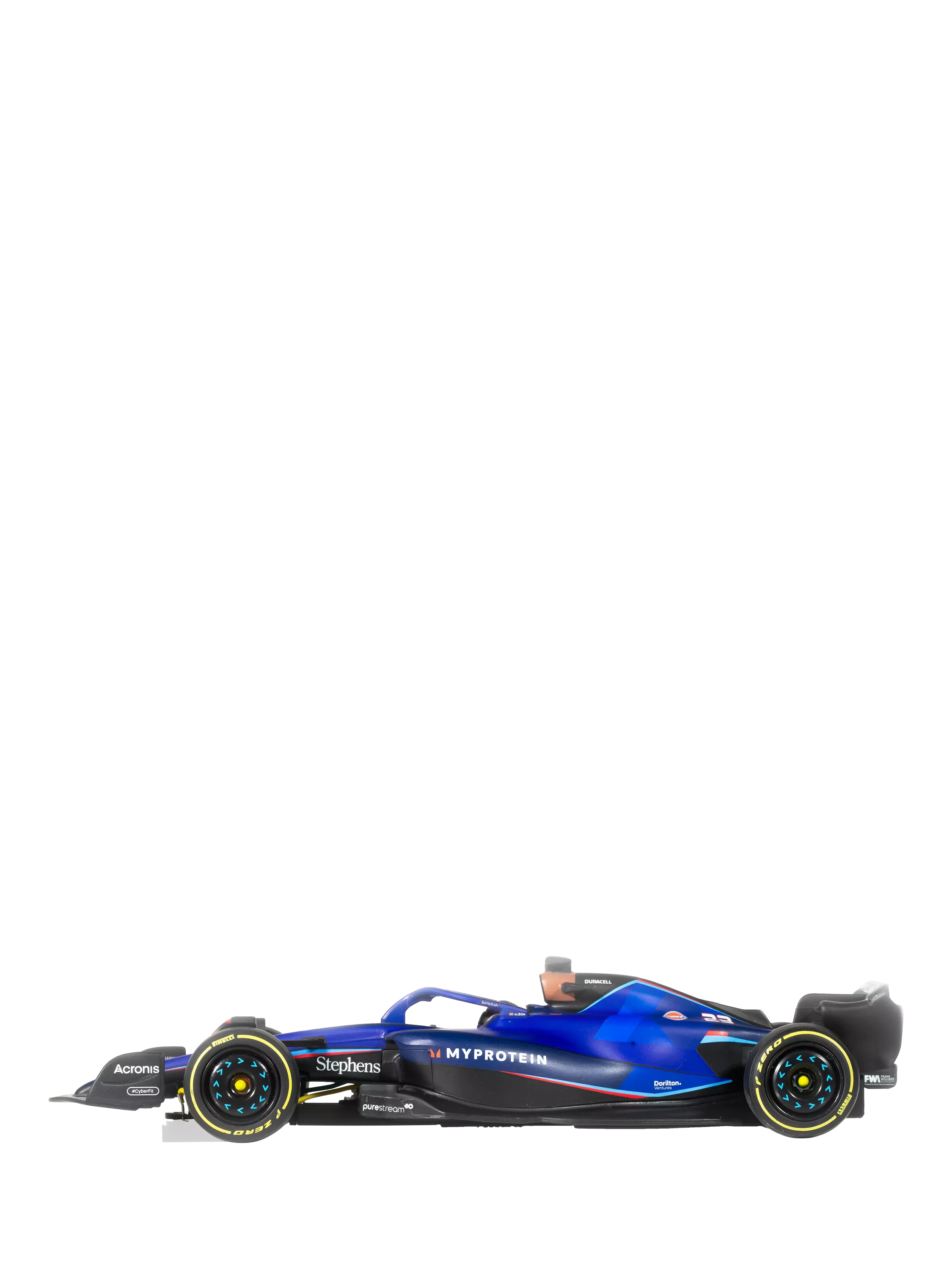 Scalextric Williams Racing set with two cars, imported from the UK