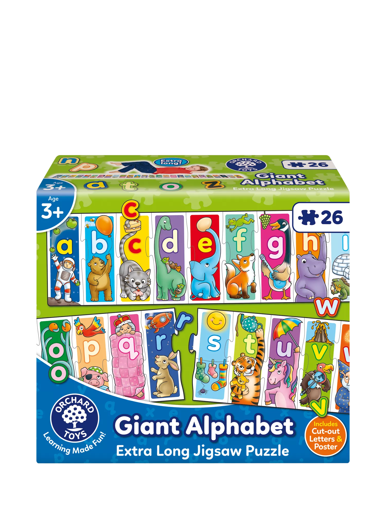 Orchard Toys alphabet jigsaw puzzle with letter tiles, UK version