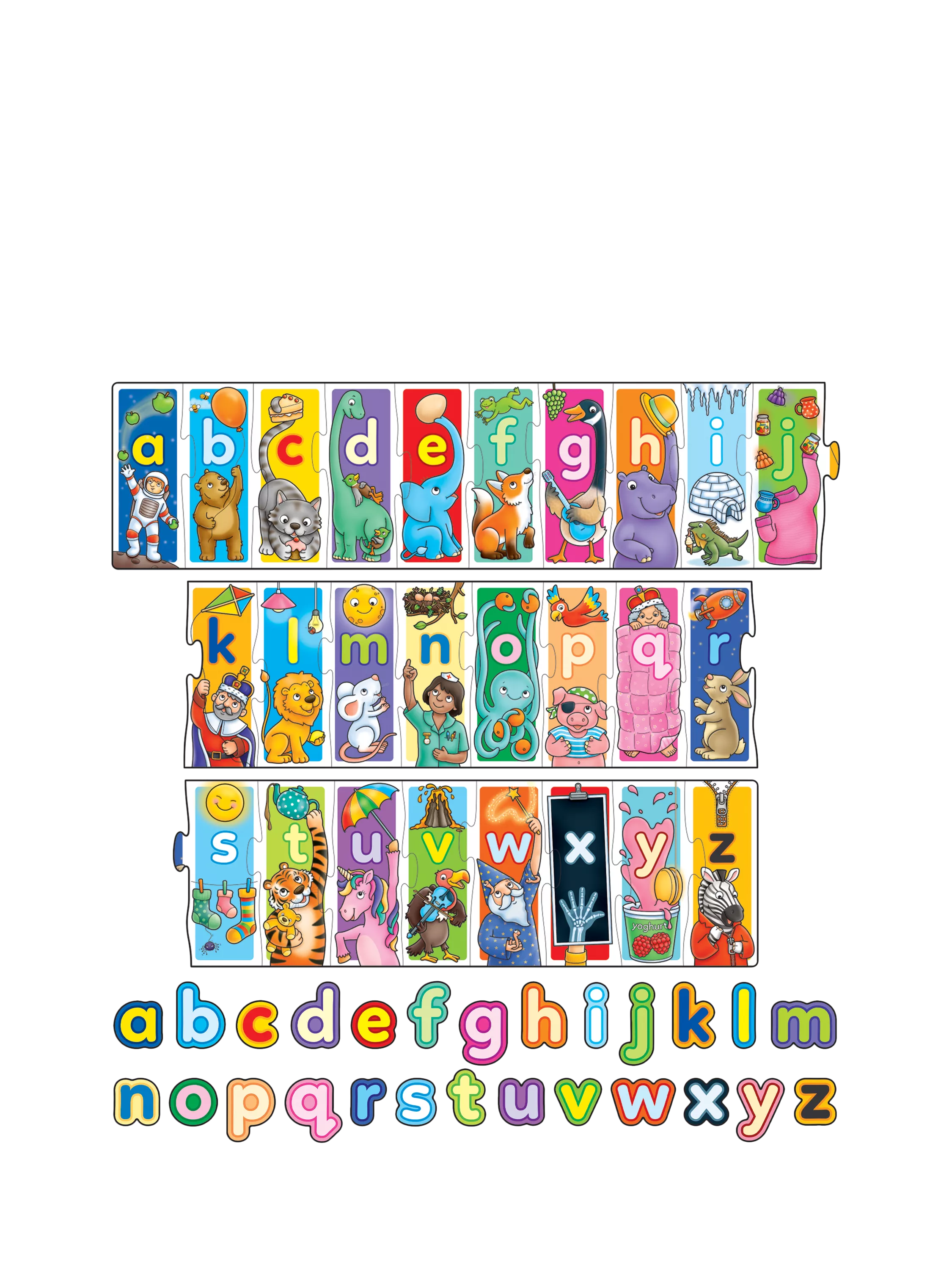 Orchard Toys alphabet jigsaw puzzle with letter tiles, UK version