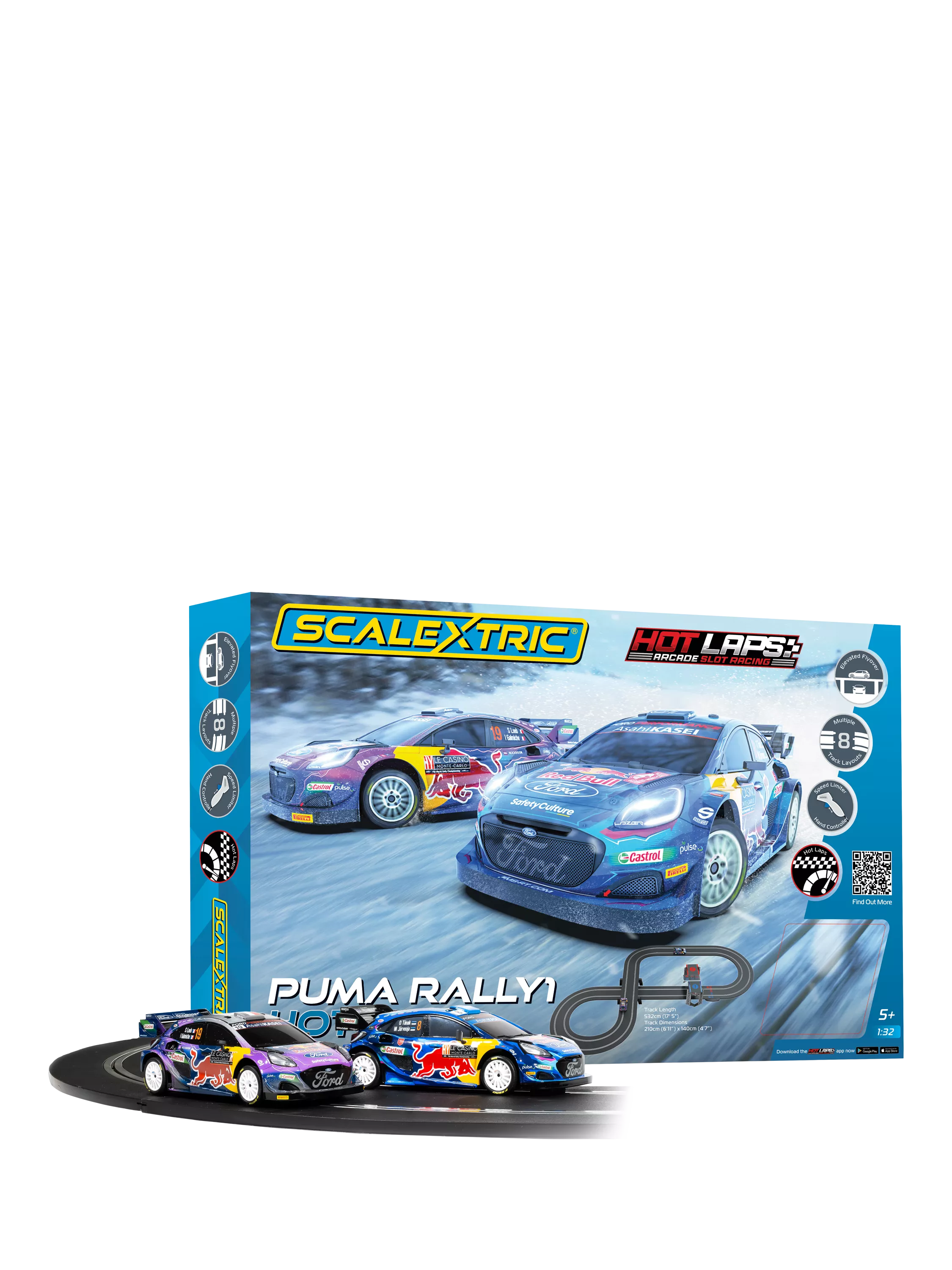Scalextric Ford Puma WRC Hot Laps race set, imported from the UK