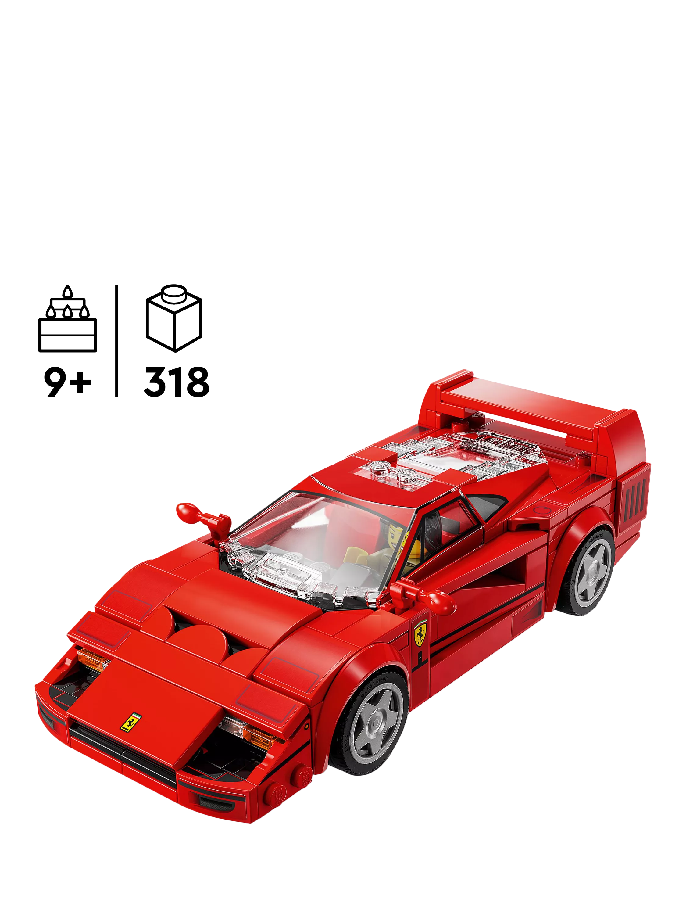 LEGO building set Ferrari F40 318-piece imported from the UK