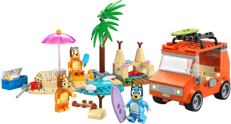 LEGO Bluey Beach Car Trip Set 133 Pieces - British product