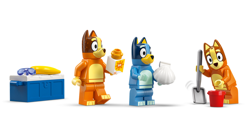 LEGO Bluey Beach Car Trip Set 133 Pieces - British product
