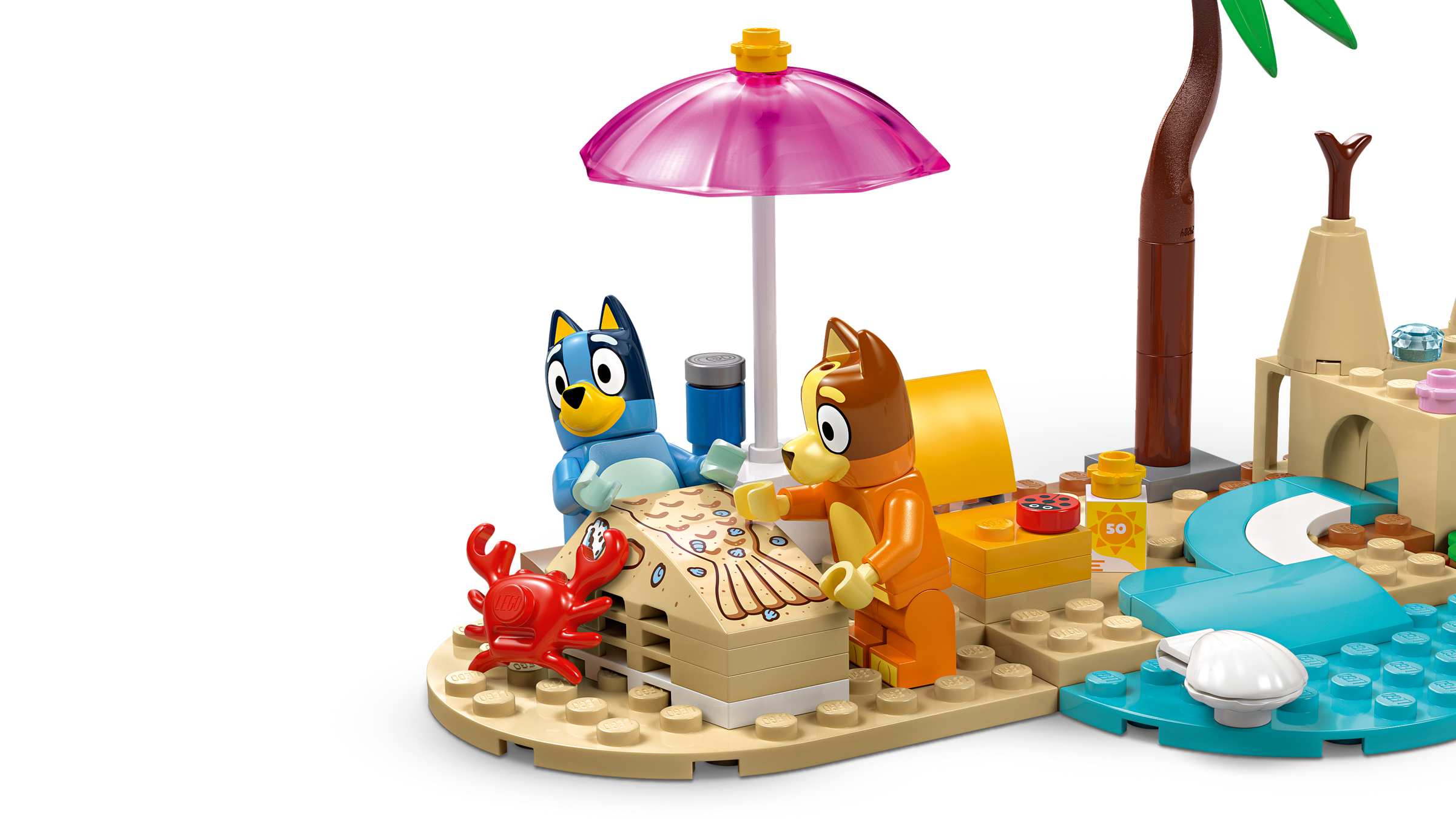 LEGO Bluey Beach Car Trip Set 133 Pieces - British product