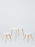 John Lewis daisy table and chairs set white natural (British brand)