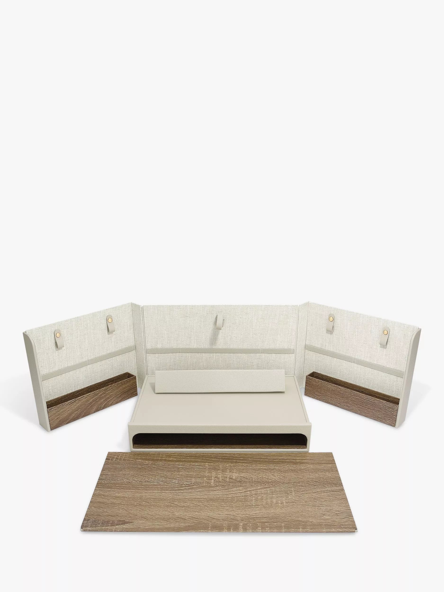 Stackers Desk in a Box in Oatmeal finish - British brand