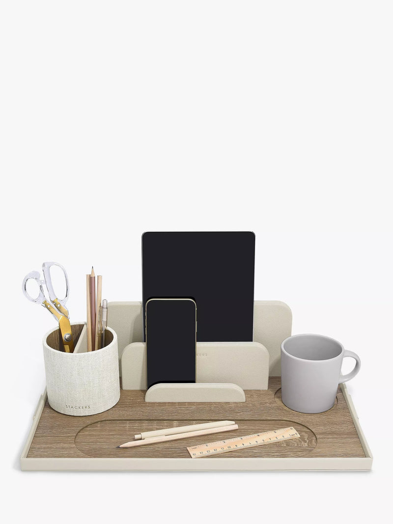 Stackers Desk in a Box in Oatmeal finish - British brand
