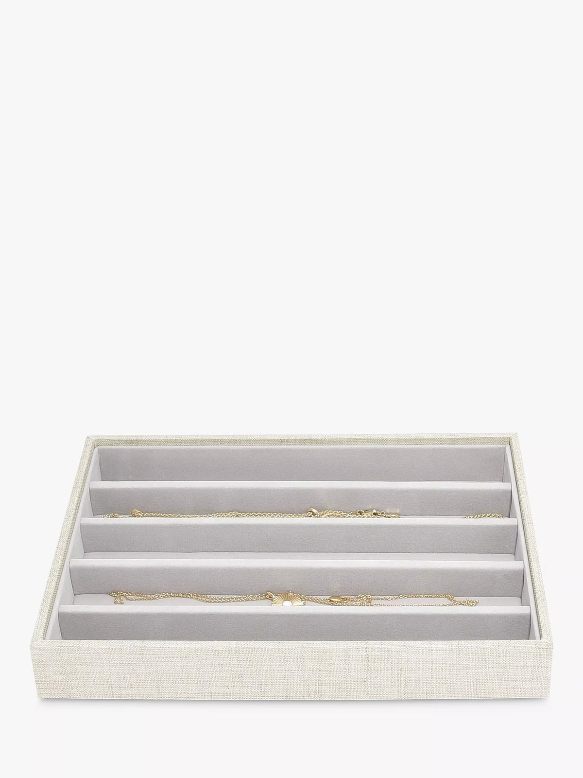 Stackers linen blend necklace storage layer, UK version