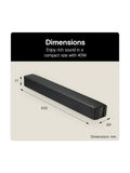 LG SQM1 compact Bluetooth soundbar black - British product