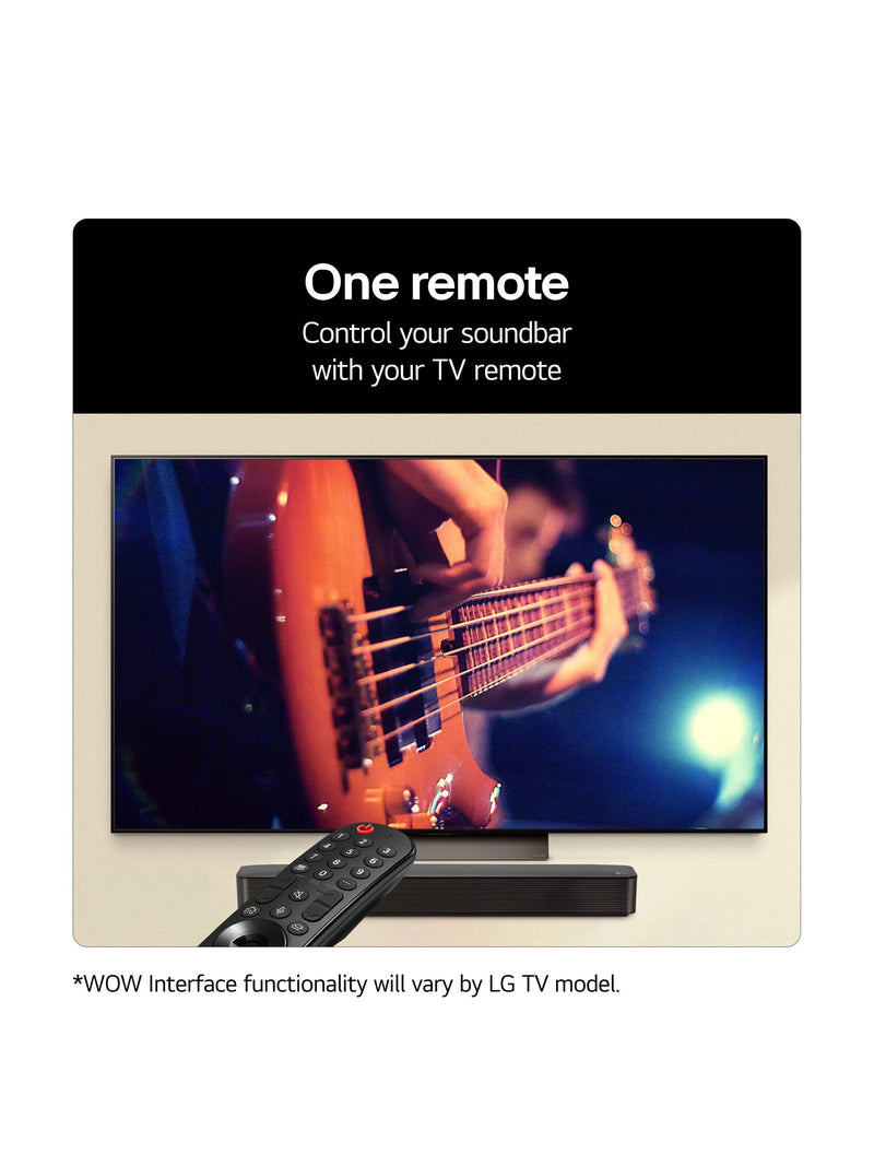 LG SQM1 compact Bluetooth soundbar black - British product