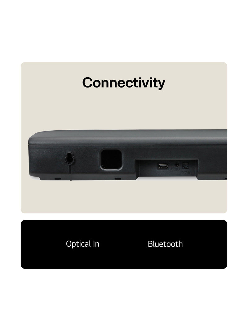 LG SQM1 compact Bluetooth soundbar black - British product