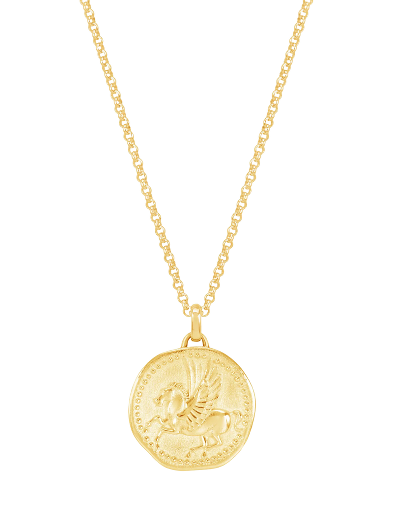 Dower & Hall Men's Pegasus Talisman Pendant Necklace