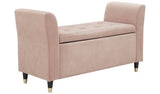 GFW Genoa Window Fabric Seat Blush Pink 58x107x41cm, UK version