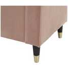 GFW Genoa Window Fabric Seat Blush Pink 58x107x41cm, UK version