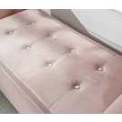 GFW Genoa Window Fabric Seat Blush Pink 58x107x41cm, UK version