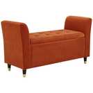 GFW Genoa Window Fabric Seat Russet 58x107x41cm, UK version