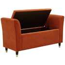GFW Genoa Window Fabric Seat Russet 58x107x41cm, UK version