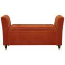 GFW Genoa Window Fabric Seat Russet 58x107x41cm, UK version