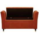 GFW Genoa Window Fabric Seat Russet 58x107x41cm, UK version