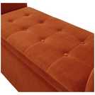 GFW Genoa Window Fabric Seat Russet 58x107x41cm, UK version