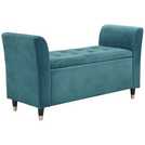 GFW Genoa Teal Fabric Window Seat 88 Litre, UK version
