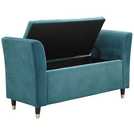 GFW Genoa Teal Fabric Window Seat 88 Litre, UK version