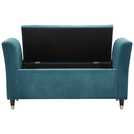 GFW Genoa Teal Fabric Window Seat 88 Litre, UK version