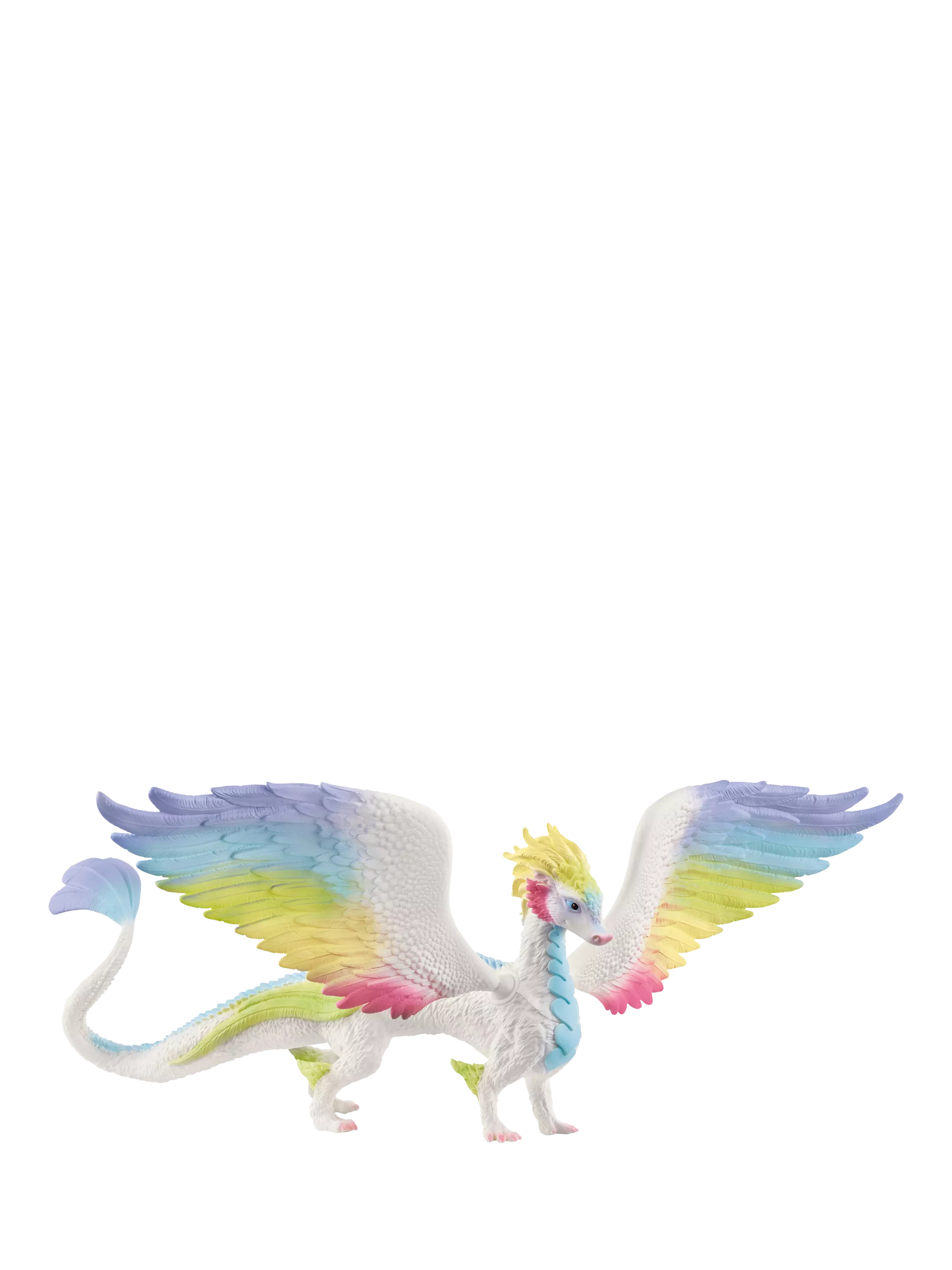 schleich Rainbow Dragon action figure with movable wings (British brand)