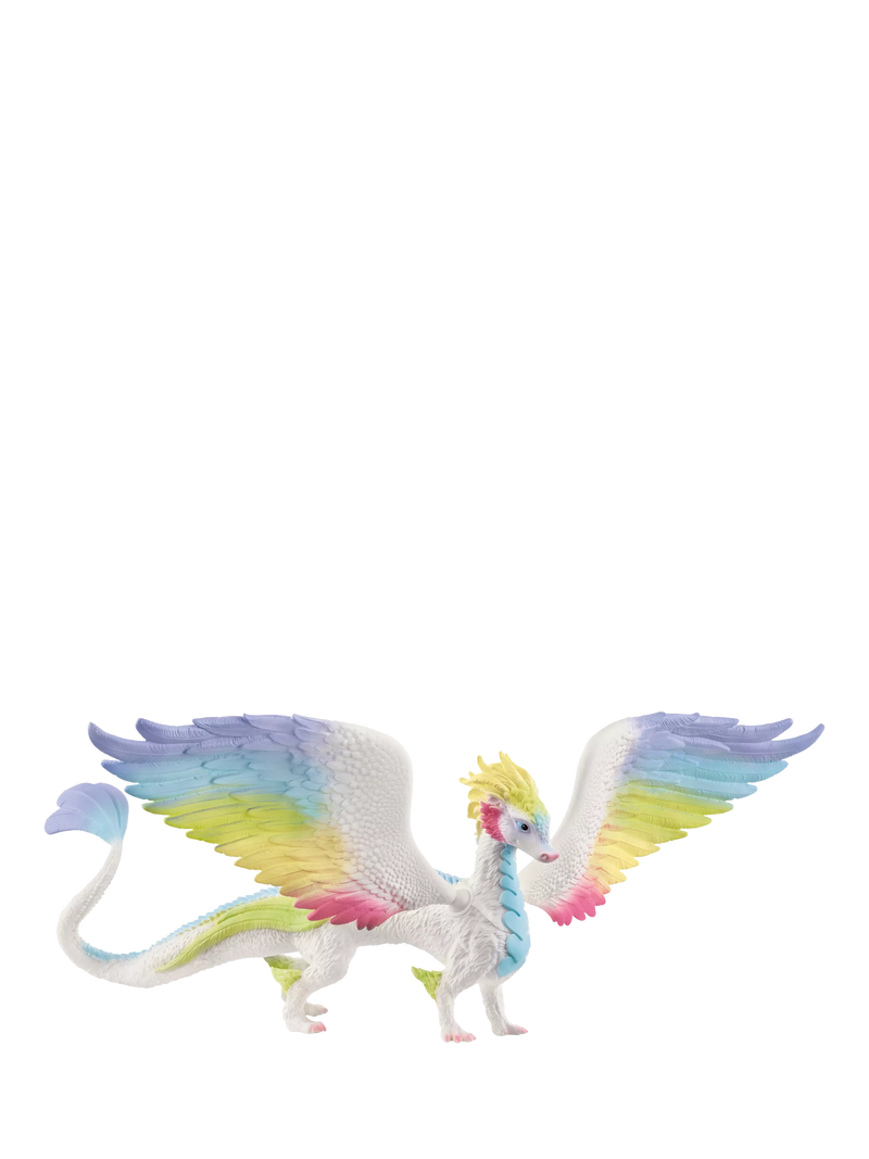 schleich Rainbow Dragon action figure with movable wings (British brand)