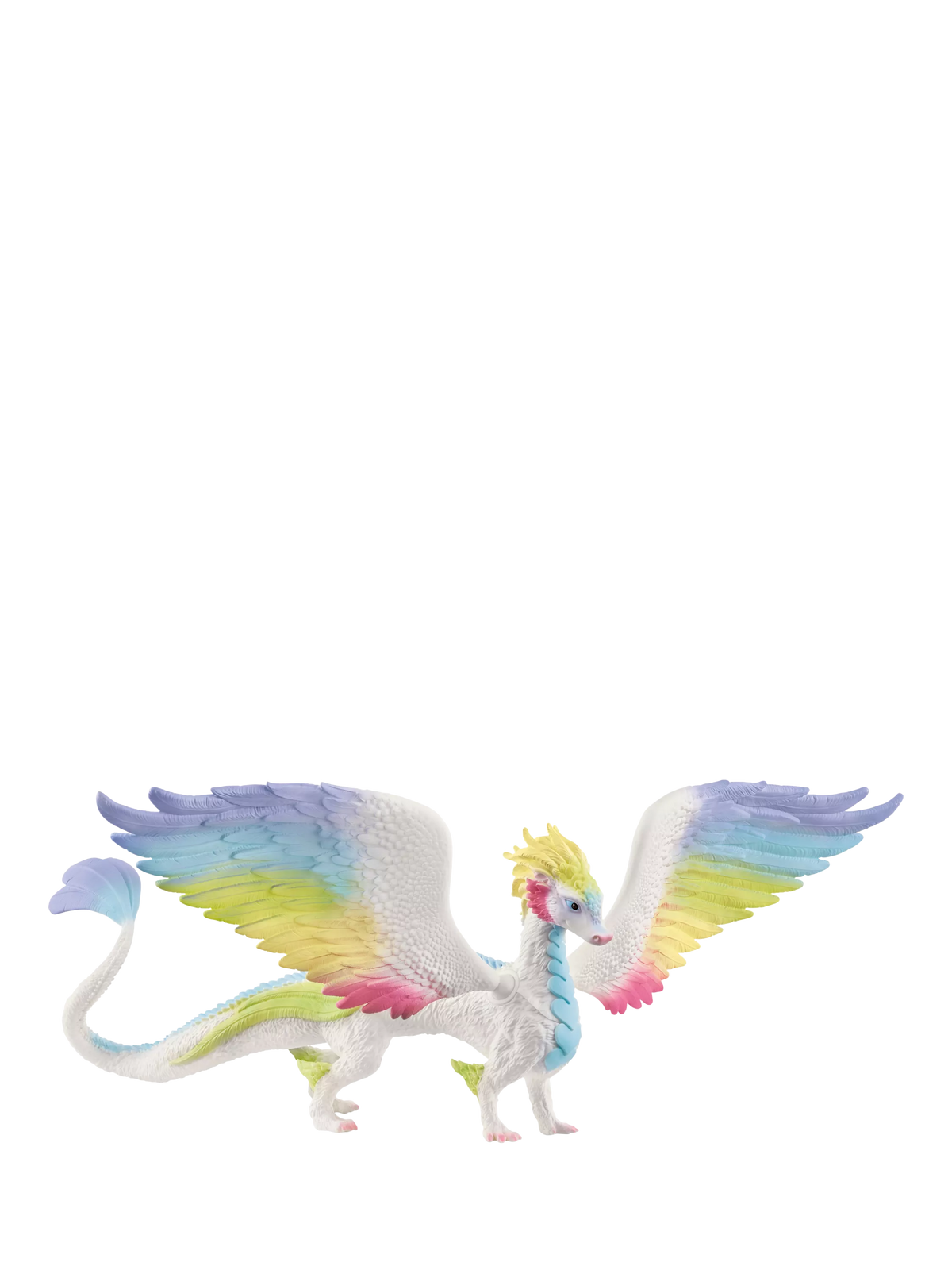schleich Rainbow Dragon action figure with movable wings (British brand)